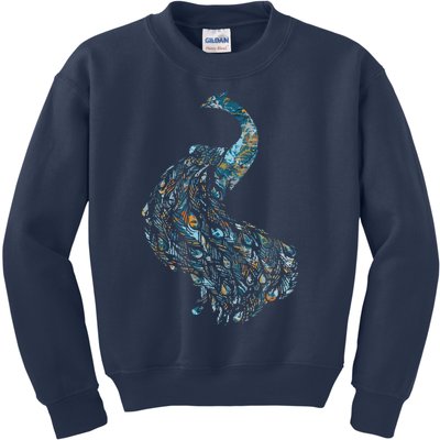 Animal Lover Gift Idea Zoo Keeper Proud Peacock Kids Sweatshirt