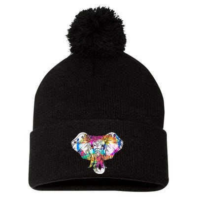Animal Lover Gift Africa Safari Zoo Keeper Elephant Pom Pom 12in Knit Beanie