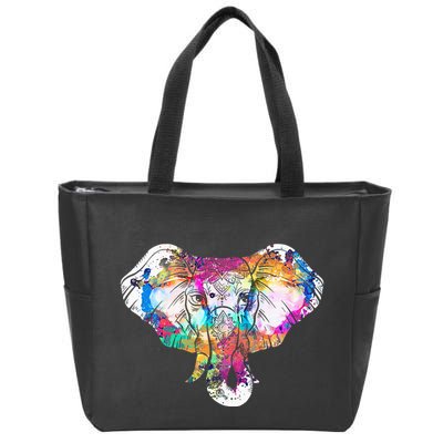 Animal Lover Gift Africa Safari Zoo Keeper Elephant Zip Tote Bag