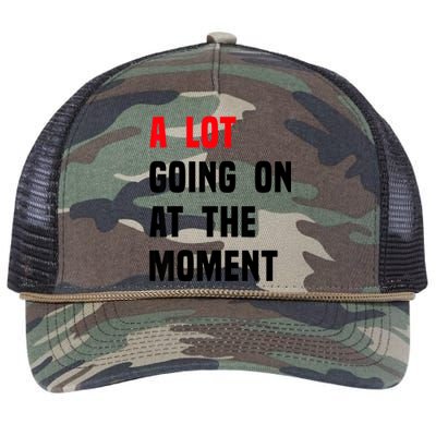 A Lot Going On At The Moment Funny Vintage Retro Rope Trucker Hat Cap