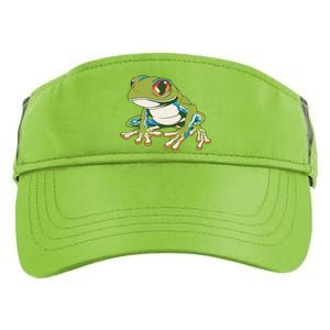 Animal Lover Green Frog Adult Drive Performance Visor