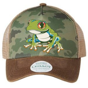 Animal Lover Green Frog Legacy Tie Dye Trucker Hat