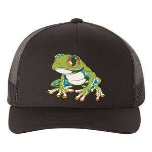 Animal Lover Green Frog Yupoong Adult 5-Panel Trucker Hat