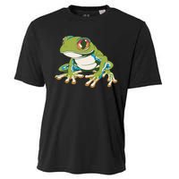 Animal Lover Green Frog Cooling Performance Crew T-Shirt