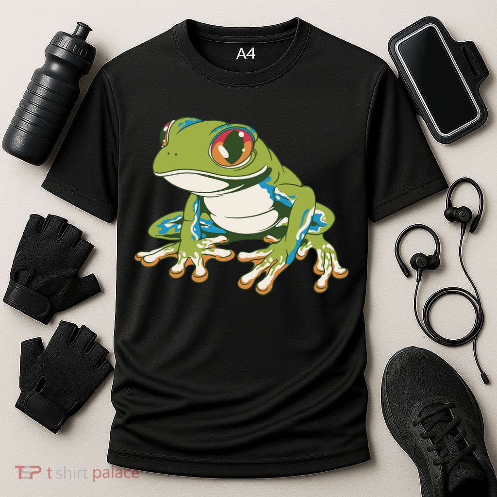 Animal Lover Green Frog Performance Shirt
