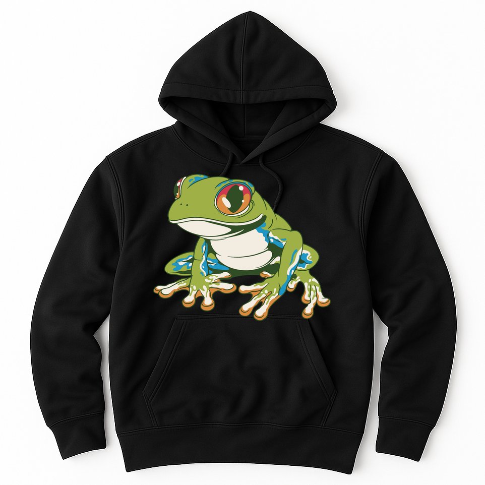 Animal Lover Green Frog Hoodie