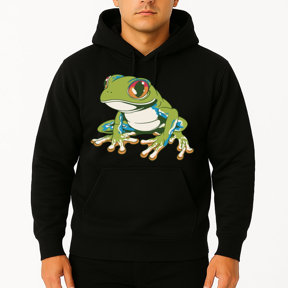 Animal Lover Green Frog Hoodie