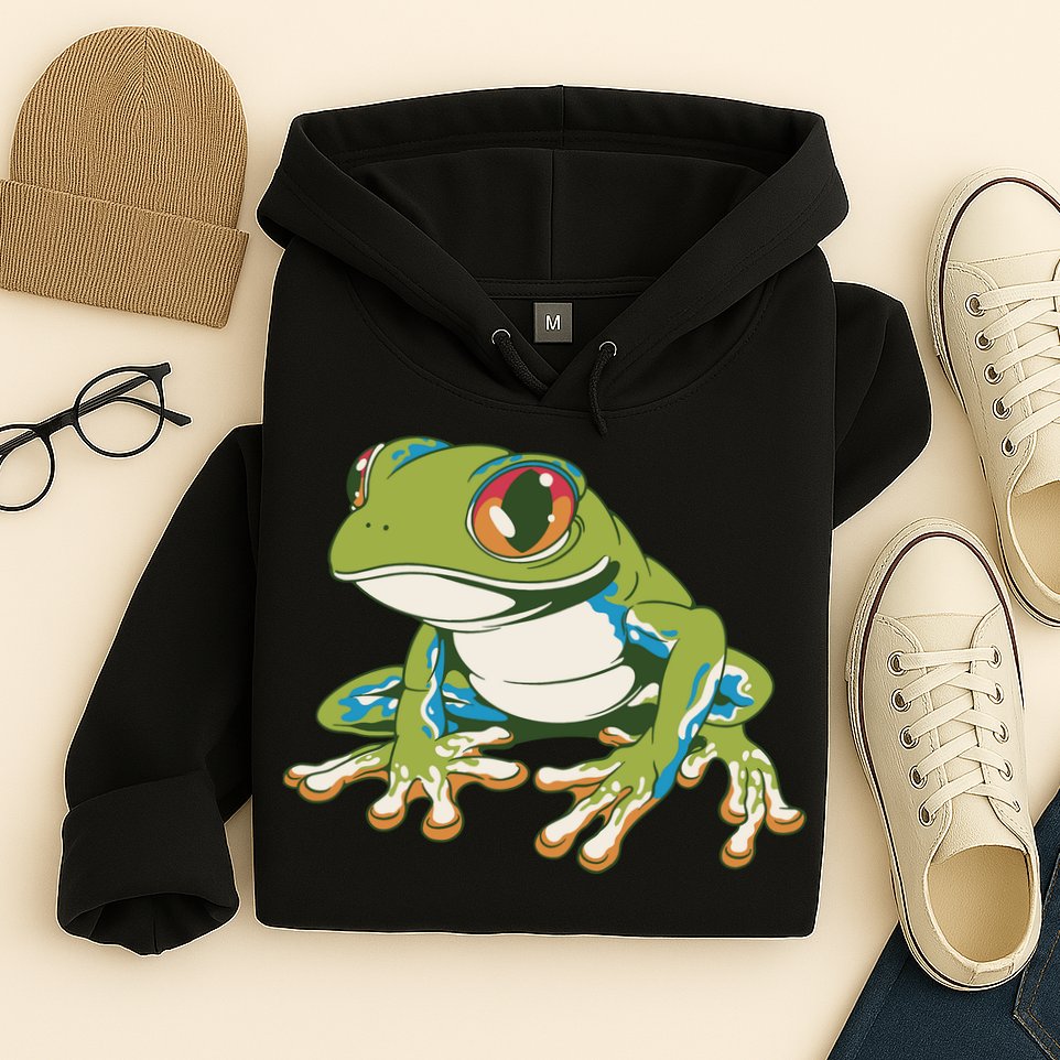 Animal Lover Green Frog Hoodie