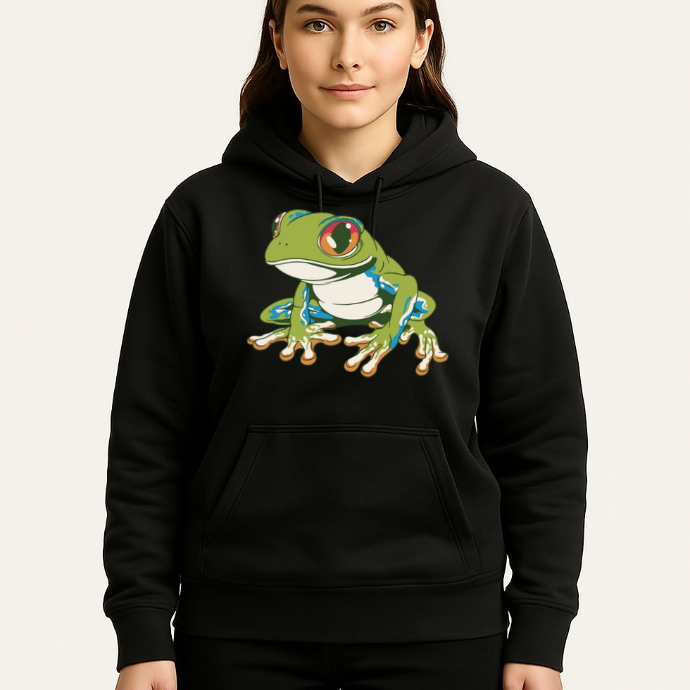 Animal Lover Green Frog Hoodie