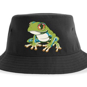 Animal Lover Green Frog Sustainable Bucket Hat