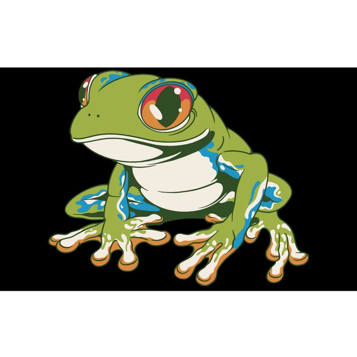 Animal Lover Green Frog Bumper Sticker