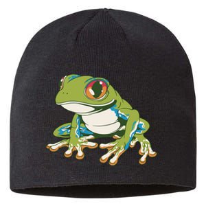 Animal Lover Green Frog Sustainable Beanie