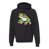 Animal Lover Green Frog Premium Hoodie