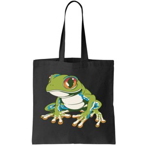 Animal Lover Green Frog Tote Bag