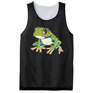 Animal Lover Green Frog Mesh Reversible Basketball Jersey Tank