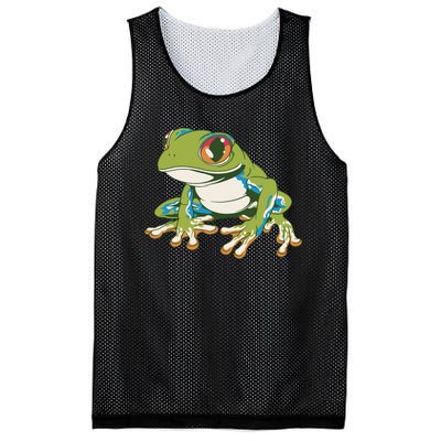 Animal Lover Green Frog Mesh Reversible Basketball Jersey Tank