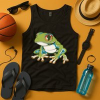Animal Lover Green Frog Tank Top