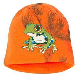 Animal Lover Green Frog Kati - Camo Knit Beanie