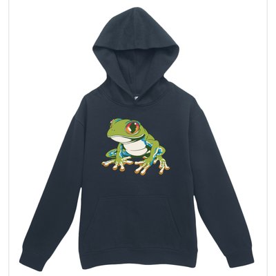 Animal Lover Green Frog Urban Pullover Hoodie