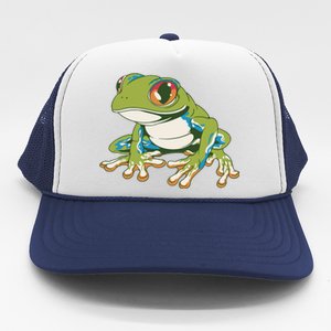 Animal Lover Green Frog Trucker Hat