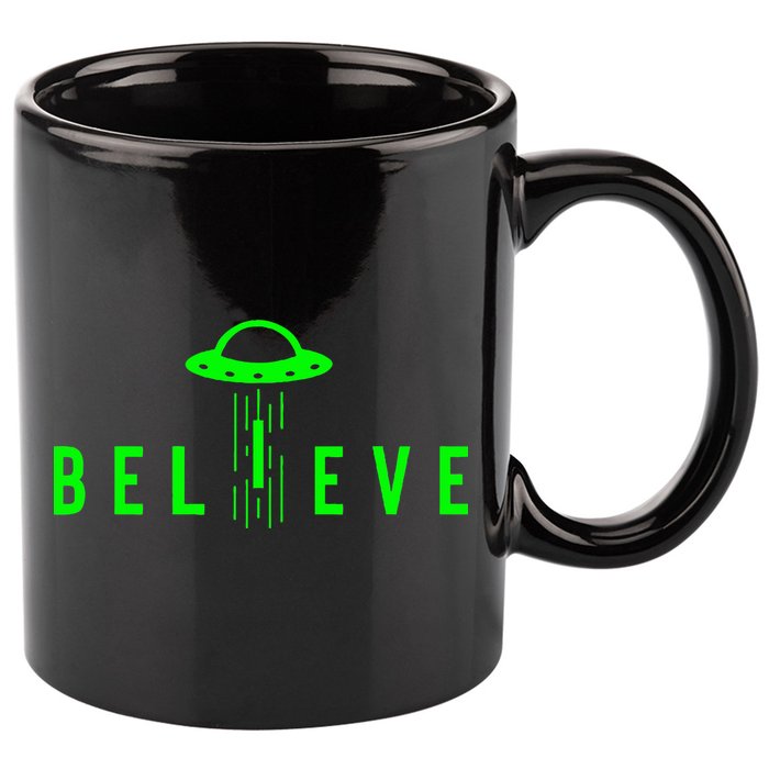 Alien Lover Gifts Ufo Abduction Believe 11oz C Handle Ceramic Mug