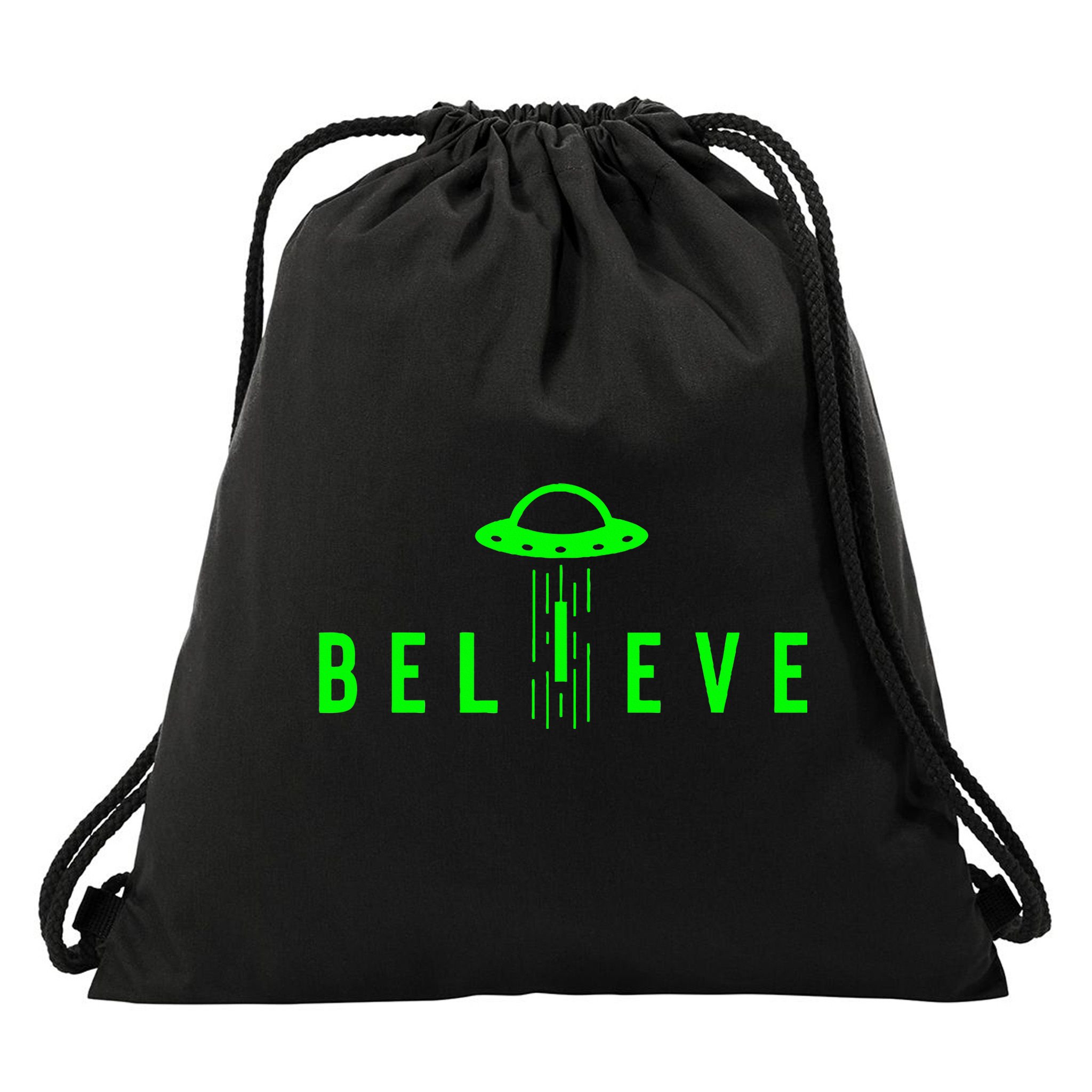 Alien Lover Gifts Ufo Abduction Believe Drawstring Bag