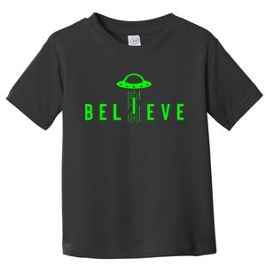 Alien Lover Gifts Ufo Abduction Believe Toddler T-Shirt