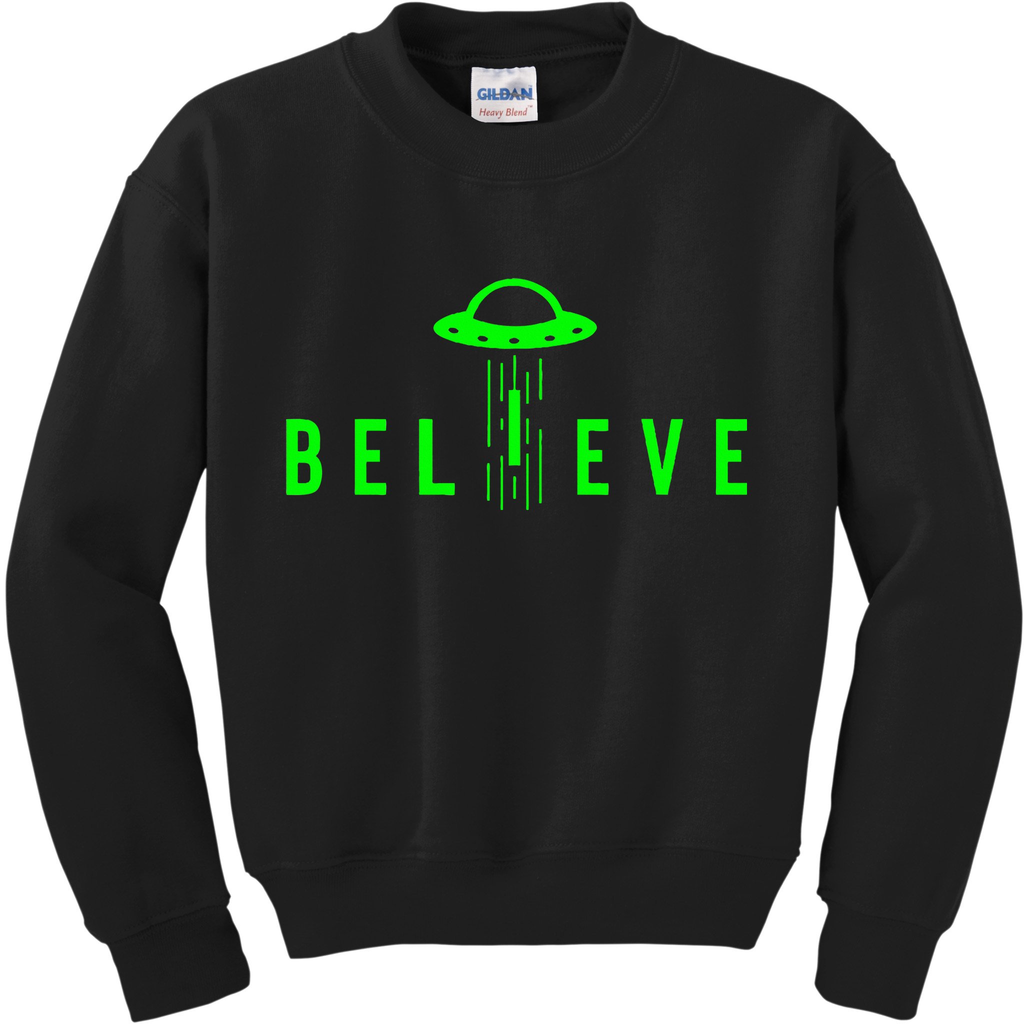 Alien Lover Gifts Ufo Abduction Believe Kids Sweatshirt