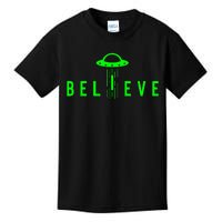 Alien Lover Gifts Ufo Abduction Believe Kids T-Shirt