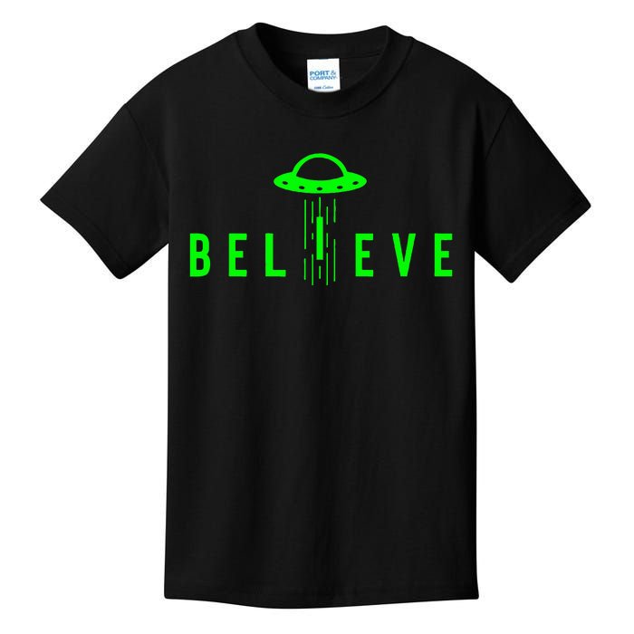 Alien Lover Gifts Ufo Abduction Believe Kids T-Shirt