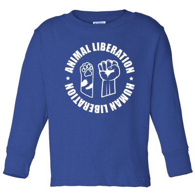 Animal Liberation Gift Animal Rights Activists Climate Gift Toddler Long Sleeve Shirt