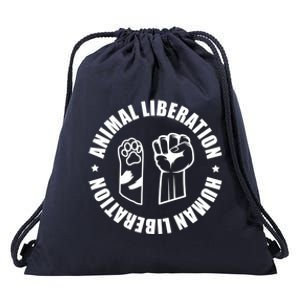 Animal Liberation Gift Animal Rights Activists Climate Gift Drawstring Bag