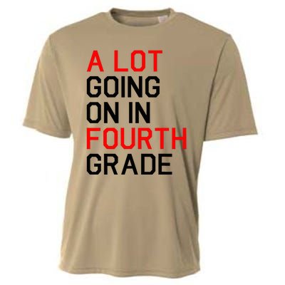 A Lot Going On In Fourth Grade For Teacher And Student Cooling Performance Crew T-Shirt