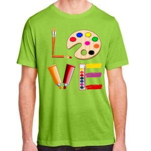 Art Love Gift For Teacher Artist Painter Gift Adult ChromaSoft Performance T-Shirt