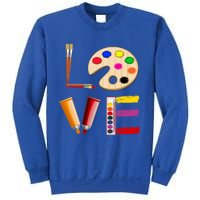 Art Love Gift For Teacher Artist Painter Gift Sweatshirt