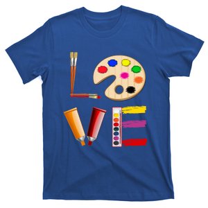 Art Love Gift For Teacher Artist Painter Gift T-Shirt