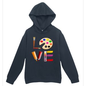 Art Love Gift For Teacher Artist Painter Gift Urban Pullover Hoodie