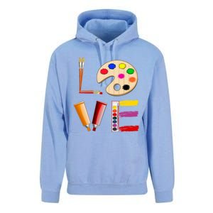 Art Love Gift For Teacher Artist Painter Gift Unisex Surf Hoodie