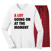 A Lot Going On At The Moment Women's Long Sleeve Flannel Pajama Set 