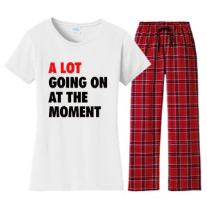 A Lot Going On At The Moment Women's Flannel Pajama Set