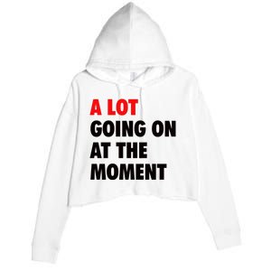 A Lot Going On At The Moment Crop Fleece Hoodie