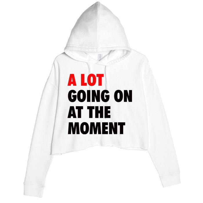 A Lot Going On At The Moment Crop Fleece Hoodie