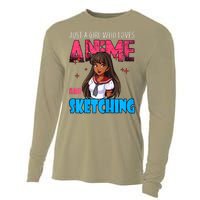 Anime Lover Girl Just A Girl Who Loves Anime And Sketching Cooling Performance Long Sleeve Crew