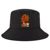 Autumn Leaves Gnomes Fall Season Pumpkin Cool Comfort Performance Bucket Hat