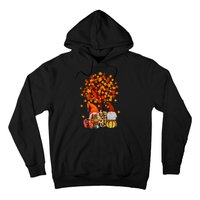 Autumn Leaves Gnomes Fall Season Pumpkin Hoodie