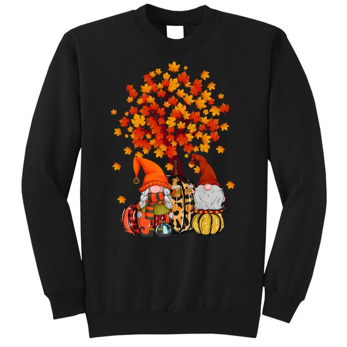 Autumn Leaves Gnomes Fall Season Pumpkin Sweatshirt