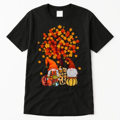 Autumn Leaves Gnomes Fall Season Pumpkin Tall T-Shirt