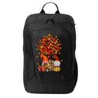 Autumn Leaves Gnomes Fall Season Pumpkin City Backpack