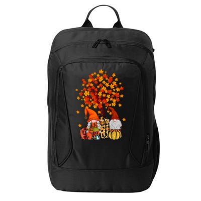 Autumn Leaves Gnomes Fall Season Pumpkin City Backpack