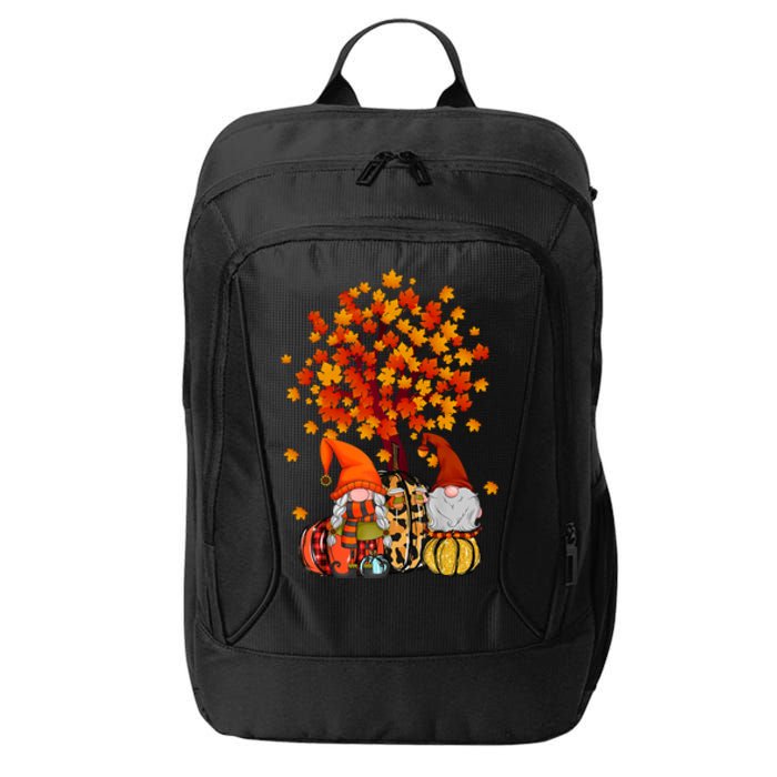 Autumn Leaves Gnomes Fall Season Pumpkin City Backpack